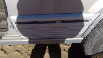 1994 Jeep Grand Cherokee Driver Left Rear Moulding From Door Back Trim Silver