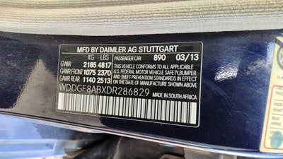 2008-2014 Mercedes C300 Driver Left Rear Power Window Regulator With Motor Back