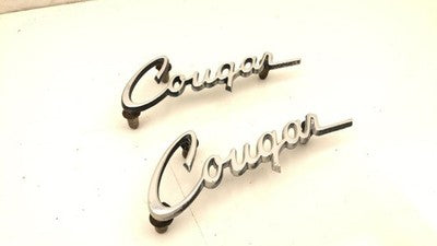 1970 Mercury Cougar Left And Right Badge Oem Quarter Emblem Cougar