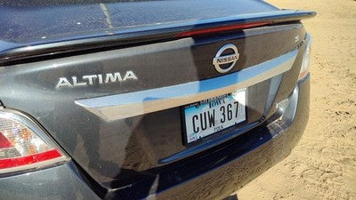 2015 Nissan Altima License Plate Trim Surround Panel Oem Tail Trunk Finish