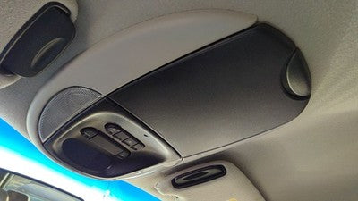 01-03 Grand Caravan Center Overhead Console Dome Light Map Lamp Cubby Gray E7l5