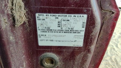 1979 Ford F150 Driver Left Rear Brake Backing Plate Assembly Oem