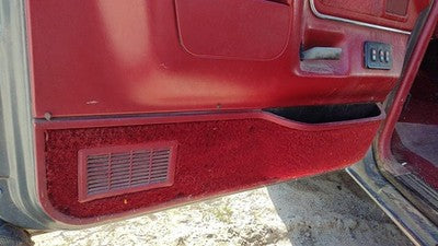 1989 Ford F150 Driver Left Front Door Trim Panel Red Oem