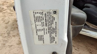 1999 S10 Pickup Passenger Right Rear Brake Backing Plate Assembly Oem
