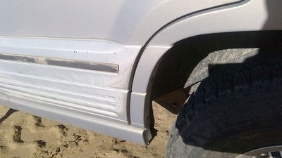 1994 Jeep Grand Cherokee Driver Left Rear Moulding On Quarter Panel Oem Silver