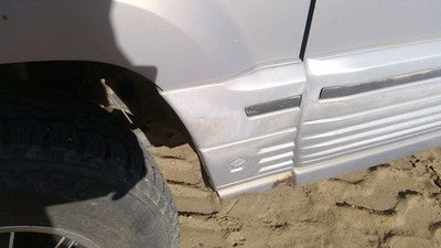 1994 Jeep Grand Cherokee Driver Left Moulding From Fender Oem Trim Strip Silver