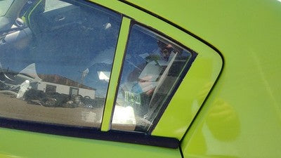 04-09 Mazda 3 Driver Left Rear Vent Window Back Door Glass With Frame Oem