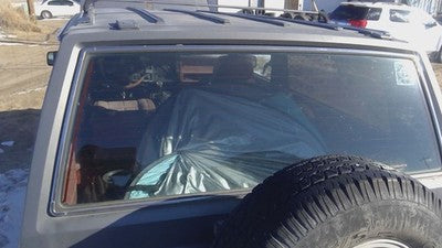 1984-1996 Jeep Cherokee Back Glass Rear Window Only Oem Lift Gate Hatch 55134743