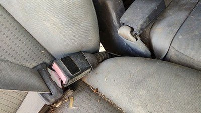 2007-2008 Ford F150 Passenger Right Front Seat Belt Buckle Receiver Oem Gray Me