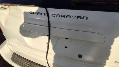 01-07 Grand Caravan Rear Liftgate Handle Trim License Plate 5019201Aa White Pw1