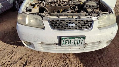 2000-2003 Nissan Sentra Front Bumper Cover Assembly Oem White Qm1 Gxe F20225m125