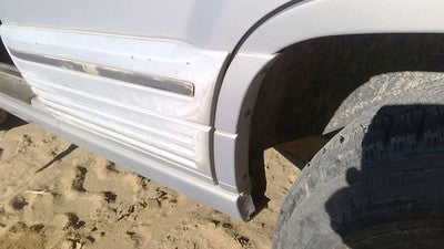 1994 Jeep Grand Cherokee Driver Left Rear Moulding On Quarter Panel Oem Silver