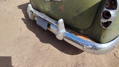 1953 Chevy Bel Air 150 Sedan Rear Bumper Assembly With Brackets Oem Chrome