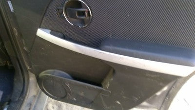06-08 Torrent Passenger Right Rear Inside Door Trim Panel Only Back Black 19C