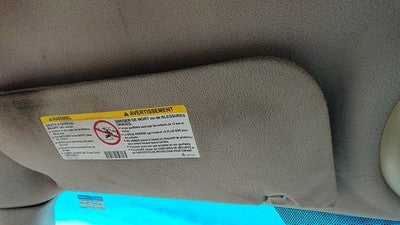 2000-2005 Cadillac Deville Dts Driver Left Sun Visor Oem Cashmere 54U 88954974