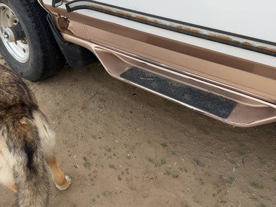 97 F250 Driver Left Running Board Side Step Oem Extended Cab 4X4 Tan White Dy