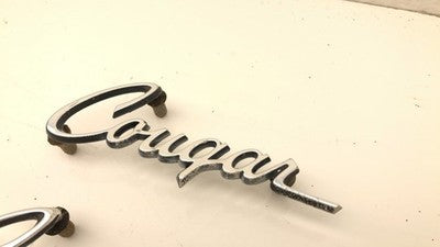 1970 Mercury Cougar Left And Right Badge Oem Quarter Emblem Cougar