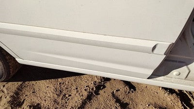 01-03 Elantra Passenger Right Rear Moulding From Door Back Trim Strip White
