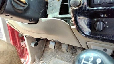 1998-01 Mazda B2500 Lower Dash Under Column Knee Bolster Trim Panel Oem Gray V2