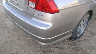 2004 2005 Honda Civic Rear Bumper Cover Assembly Oem Back Silver