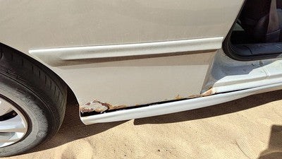 2002 Sunfire Passenger Right Rear Moulding On Quarter Panel Silver 95U 2 Door