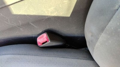 2004-2009 Toyota Prius Driver Left Front Seat Belt Buckle Receiver 18 Dark Gray