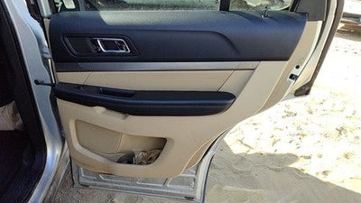 16 Explorer Passenger Right Rear Inside Door Trim Panel With Switches Back Camel