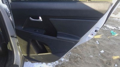 14-16 Sportage Passenger Right Rear Inside Door Trim Panel Only Back Black Wk