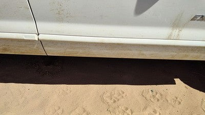 01-03 Ford Explorer Passenger Right Front Moulding From Door Trim Strip White Yz