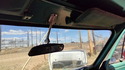 1971 Chevy Van G20 Inside Rear View Mirror Oem Windshield Mounted