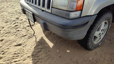 1993-1995 Jeep Grand Cherokee Front Bumper Cover Assembly Oem 55031452