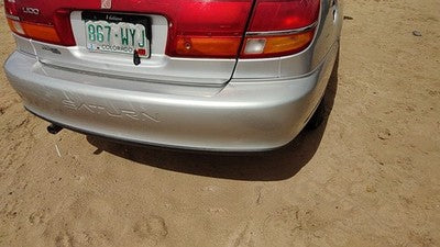 2000-2002 Saturn L100 Rear Bumper Cover Assembly Oem Back Silver 12U 90584254
