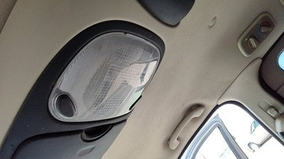 2000-03 Ford Windstar Center Overhead Console Oem Dome Light Map Lamp Cubby Tan