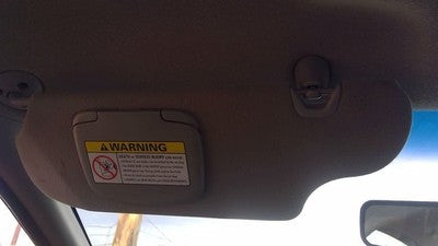 1998 Ford Taurus Driver Left Sun Visor Oem Gray