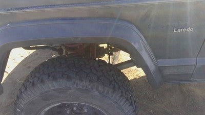 1985 Jeep Cherokee Driver Left Front Wheel Flare Moulding Oem 2 Door