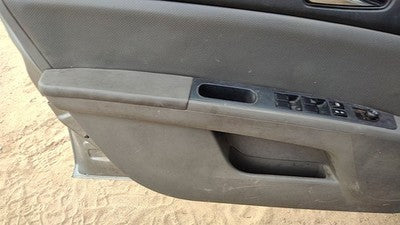08-09 Sentra Driver Left Front Door Trim Panel With Master Switch Charcoal W