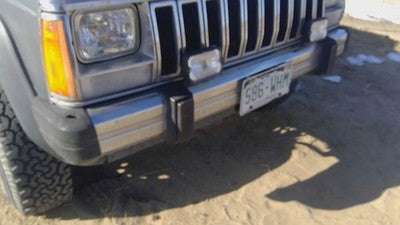 1984-1996 Jeep Cherokee Chrome Front Bumper With Brackets Oem 55234550 55234550