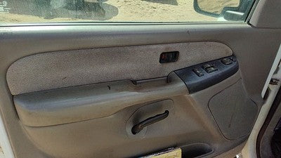 99-02 Silverado 1500 Driver Front Door Trim Panel With Master Switch Gray 92D