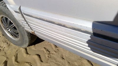1994 Jeep Grand Cherokee Driver Left Front Moulding From Door Trim Strip Silver