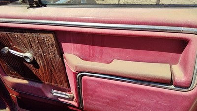 1983 Ford F150 Passenger Right Front Inside Door Trim Panel Red