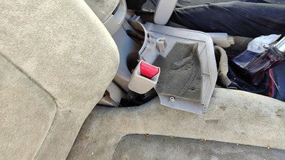 2001-03 Hyundai Elantra Passenger Right Front Seat Belt Buckle Receiver Oem Tan