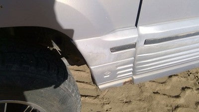 1994 Jeep Grand Cherokee Driver Left Moulding From Fender Oem Trim Strip Silver