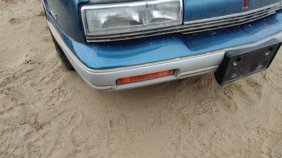 1989-1991 Olds Cutlass Calais Front Bumper Cover Assembly Oem Blue '89