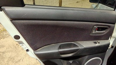 07-09 3 Driver Left Rear Inside Door Trim Panel With Switches Back Black Br6