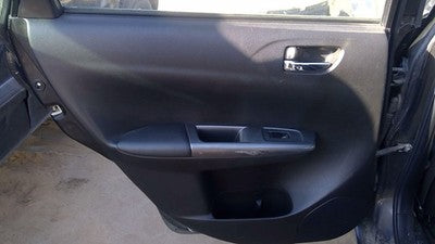 09-11 Subaru Impreza Driver Left Rear Inside Door Trim Panel Only Back Black Cbt