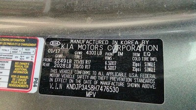 2014-2017 Kia Soul Fuel Vapor Canister Oem Charcoal Housing 31410B2500