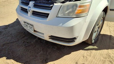 2008-2010 Dodge Grand Caravan Front Bumper Cover Assembly Oem White Pw1