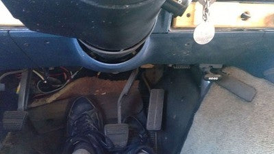 1989 Chevy G20 Van Lower Dash Under Column Knee Bolster Trim Panel Oem Blue