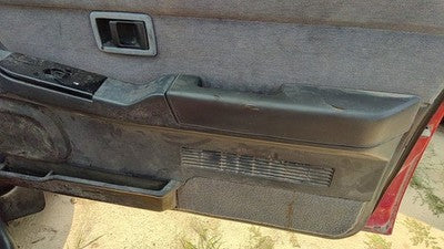 1995 Nissan Pathfinder Passenger Right Front Door Trim Panel With Switches Gray