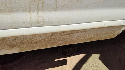 02-05 Explorer Passenger Right Rear Moulding From Door Back Trim Strip White Yz